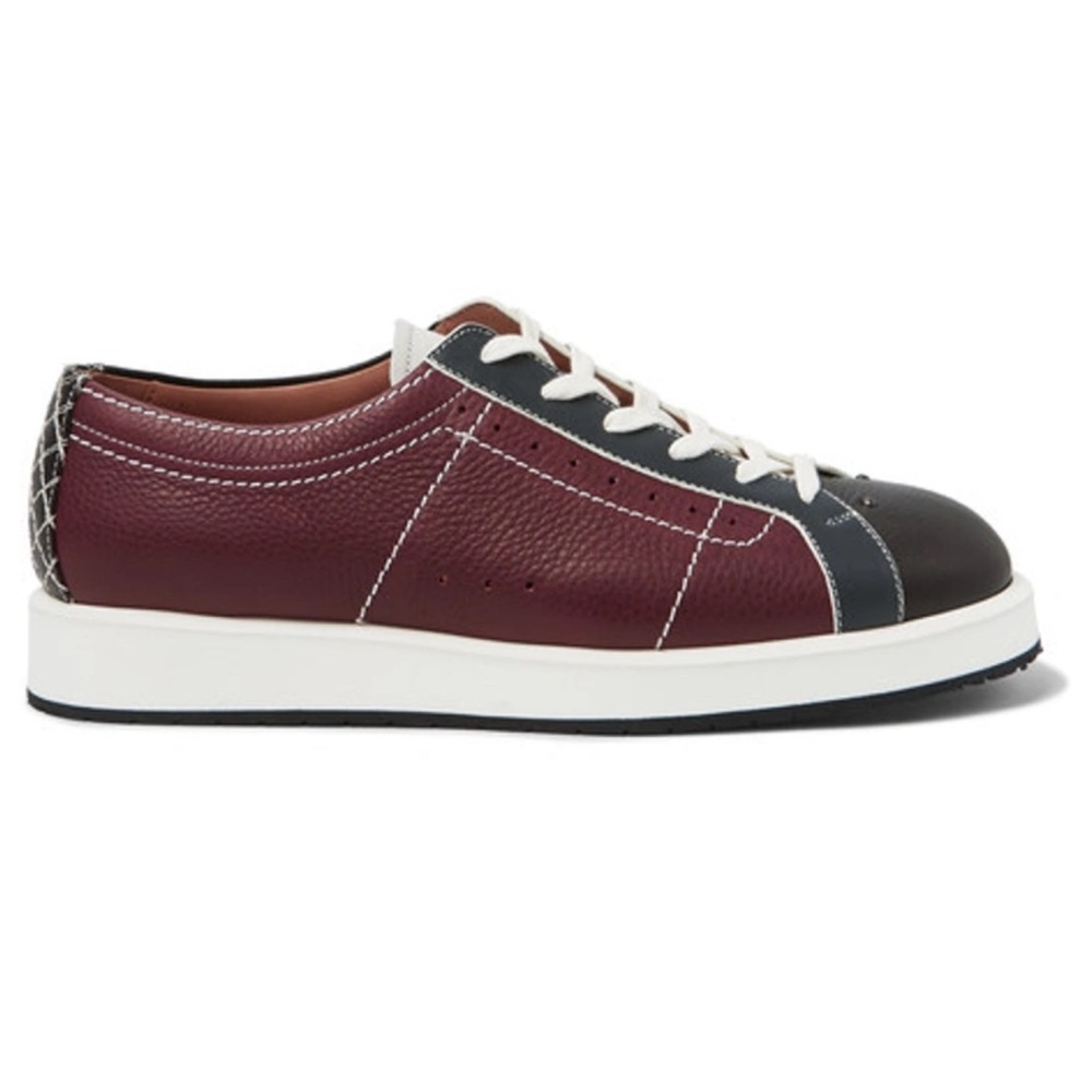 Bottega Veneta Leather Bowling Sneakers